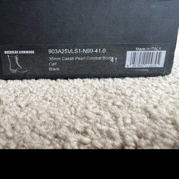 NICHOLAS KIRKWOOD CASATI EMBELLISHED LEATHER ANKLE BOOTS - Picture 15 of 15